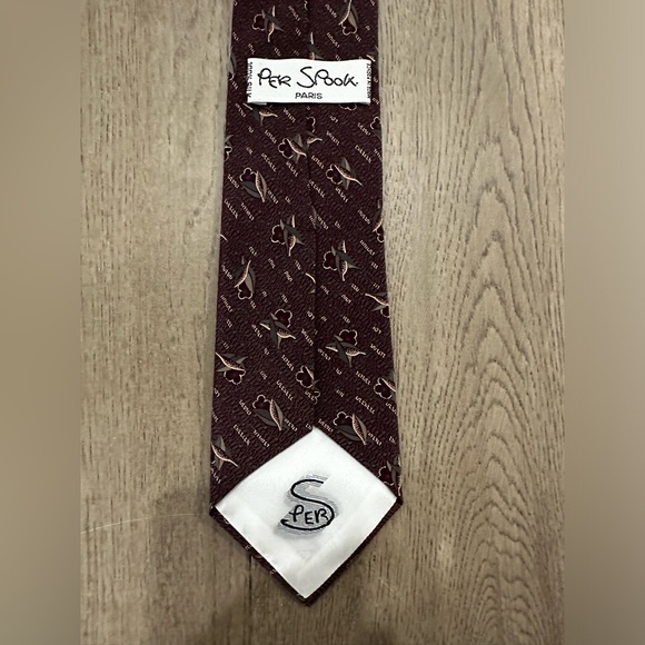 Per Spook tie men Paris 100% silk - Picture 2 of 3